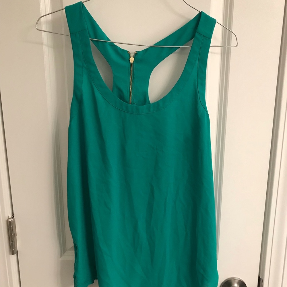 Green Flowy Tank